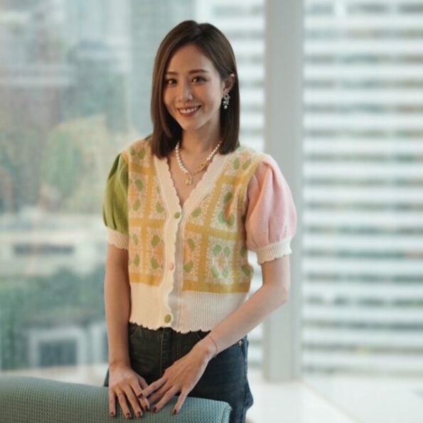 MAJE Knit Floral Top
