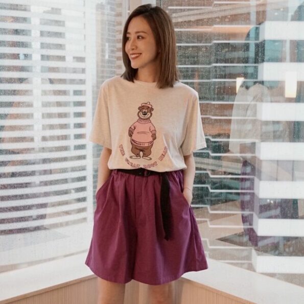 NF Cotton Shorts (Purple)