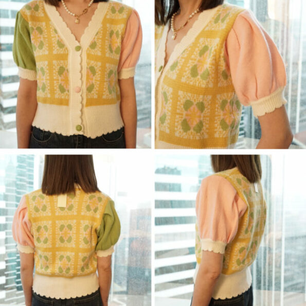 MAJE Knit Floral Top - Image 2