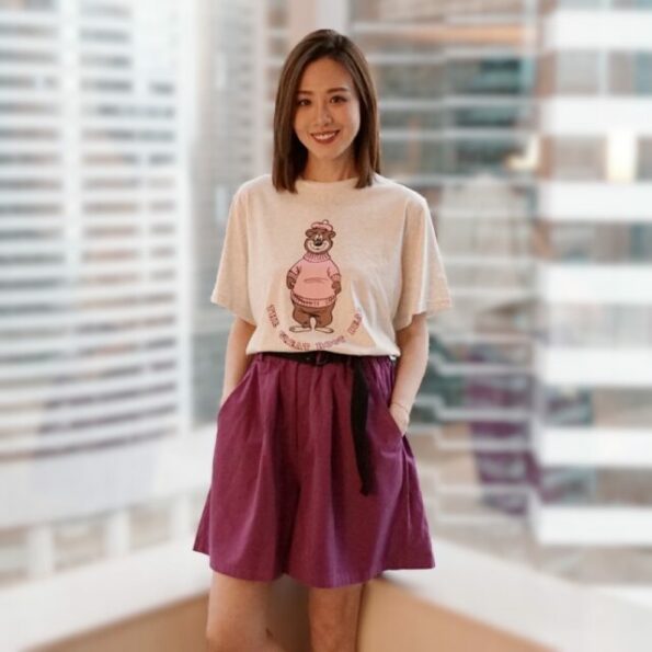 NF Cotton Shorts (Purple) - Image 3