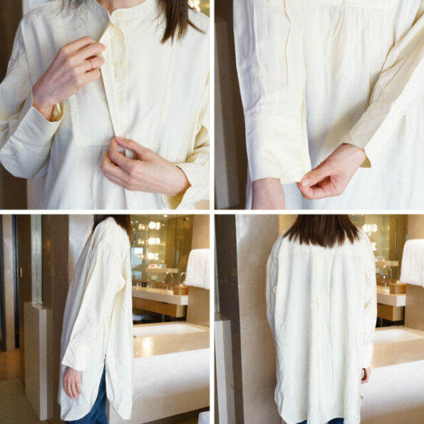 WC Pleated Tunic (Pastel Yellow） - Image 2