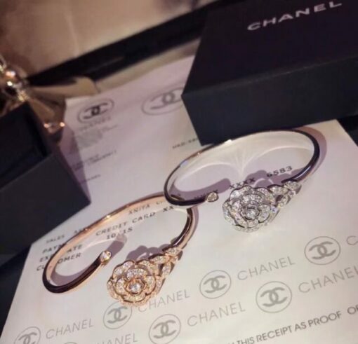Chanel camellia bangle 112700(silver) - Image 4