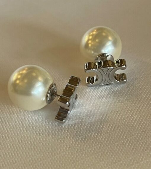Celine Pearl 2-way earrings 113991 - Image 3