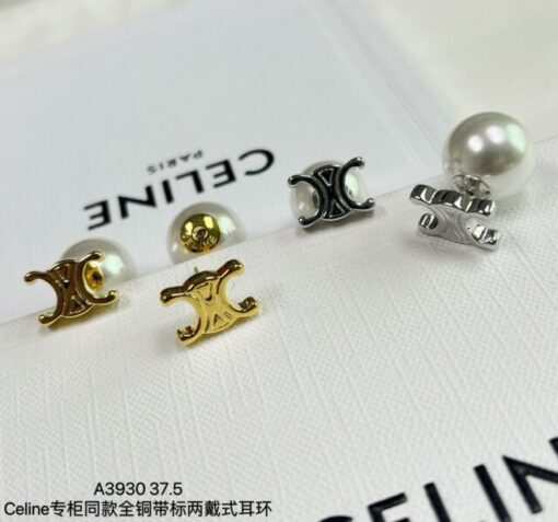 Celine Pearl 2-way earrings 113991 - Image 2