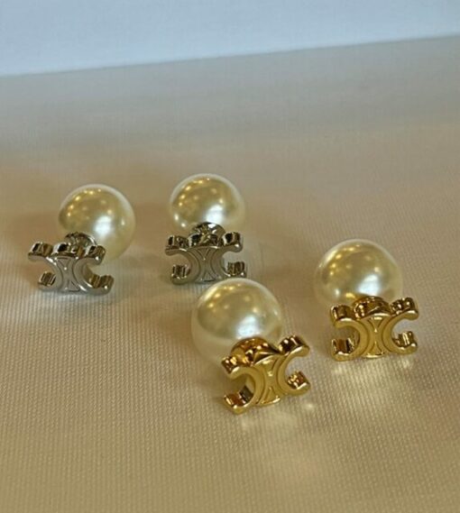 Celine Pearl 2-way earrings 113991 - Image 10