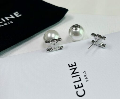 Celine Pearl 2-way earrings 113991 - Image 4