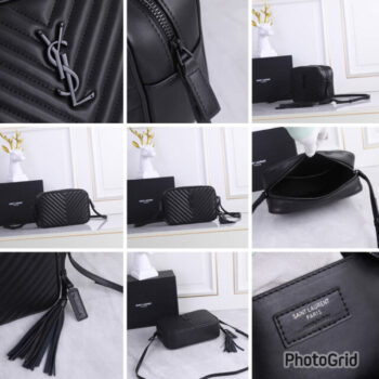 YSL camera bag ( Black x Black logo)