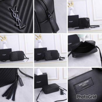 YSL camera bag ( Black x Black logo)