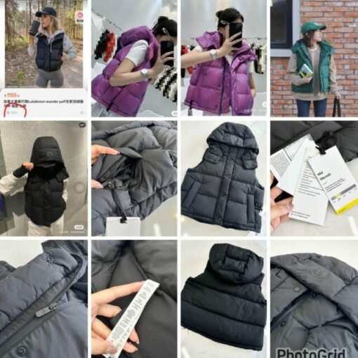 Lulu down vest ( black s)