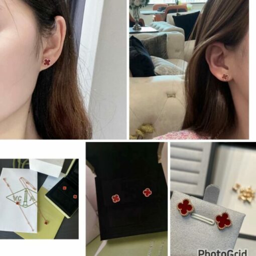 Mini vc red earrings 116457