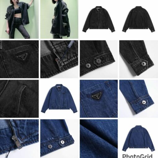 Prada denim coat (Blue L)