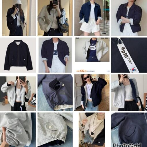 KR APM reversible zipper jacket 