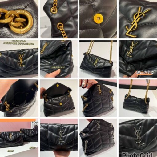 YSL Puffer M  Quilted shoulder Leather bag - Image 4