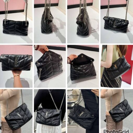 YSL Puffer M  Quilted shoulder Leather bag - Image 3
