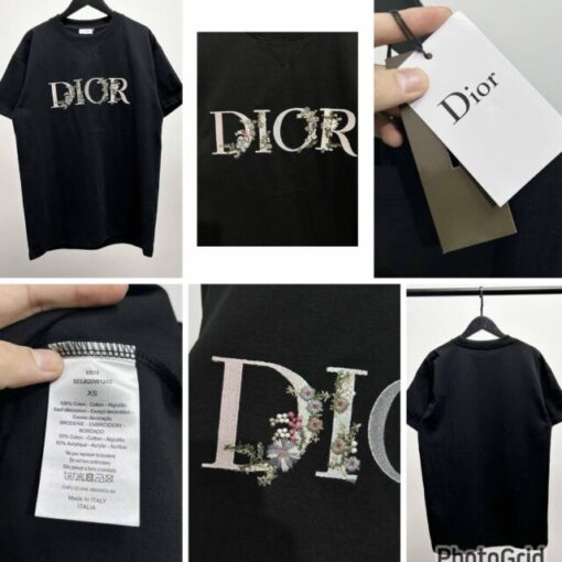 Dior Embroidery Tee unisex
