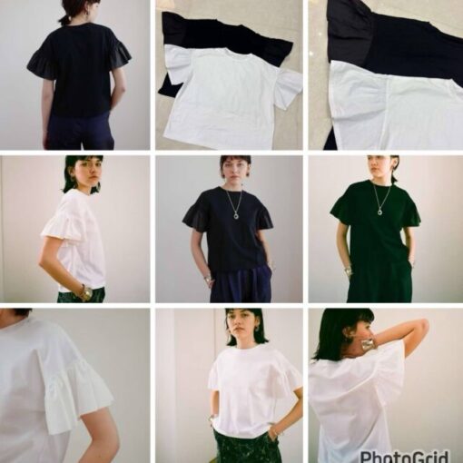 日本CP Ruffled top ( Black only)