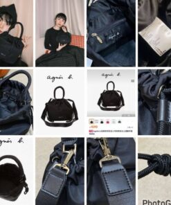 25  Agnes B 2-way Nylon bag