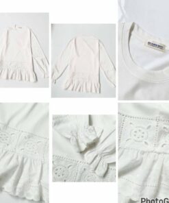 Beamsboy crochet ruffle sleeved top
