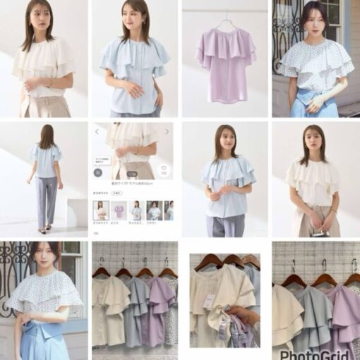 Earth ruffled top