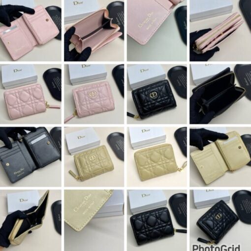 Dior leather zipper wallet 
