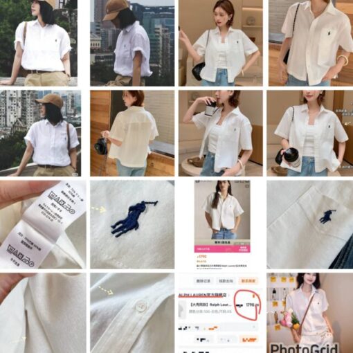 Ralph Lauren Linen cotton short sleeves shirt 