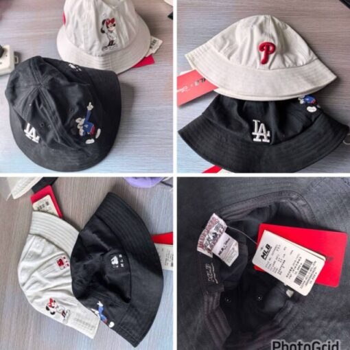 MLB bucket hat white