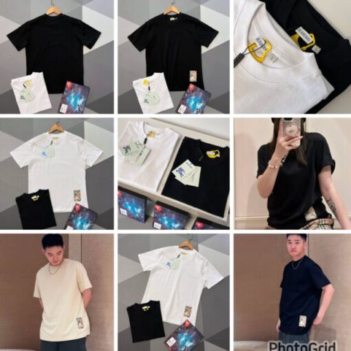 H$239  BURBERRY patchwork tee unisex