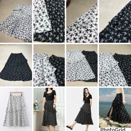 韓國GED Floral ruffled skirt - Image 2