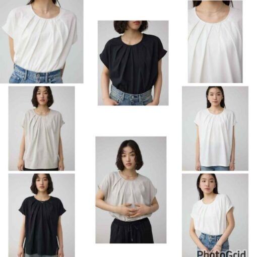 Moussy pleated top