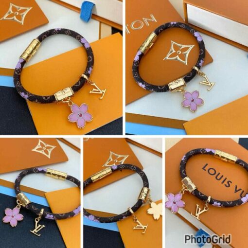LV * 村上隆櫻花皮繩 127671  20cm 內