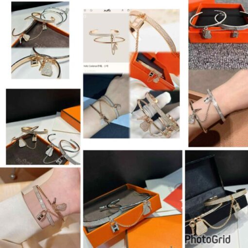 Hermes Kelly open bangle 127883