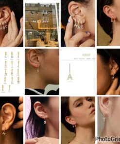 Mejuri Premiere Etoile initial earrings ( remark initial)