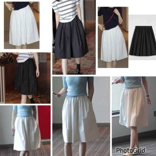 Cos pockets pleats skirt 
