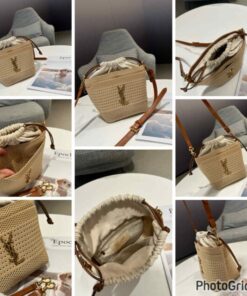 YSL crochet bucket bag