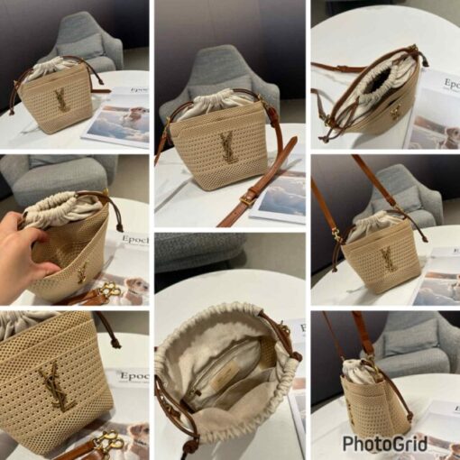 YSL crochet bucket bag