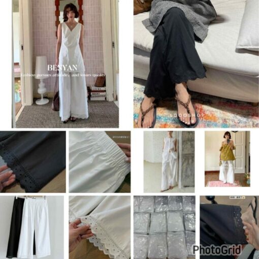 KR lace crochet pants