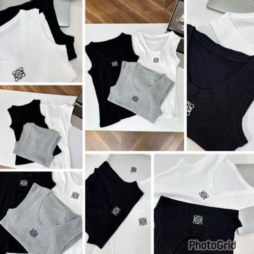 LOEWE embroidery logo vest