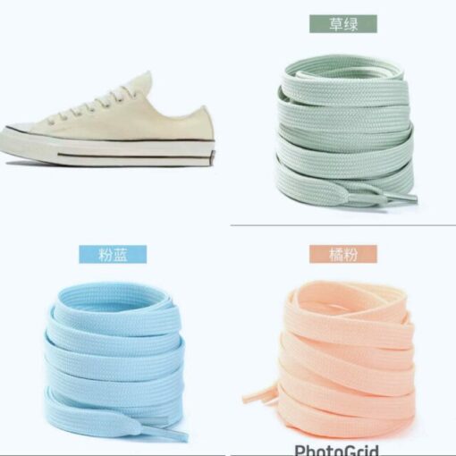 Converse joyce ( pastel green + orange shoelace)