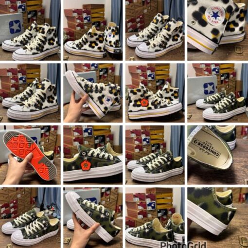 KENZO x Converse Hana Leopard Cypress sneakers  ( 高幫 ）