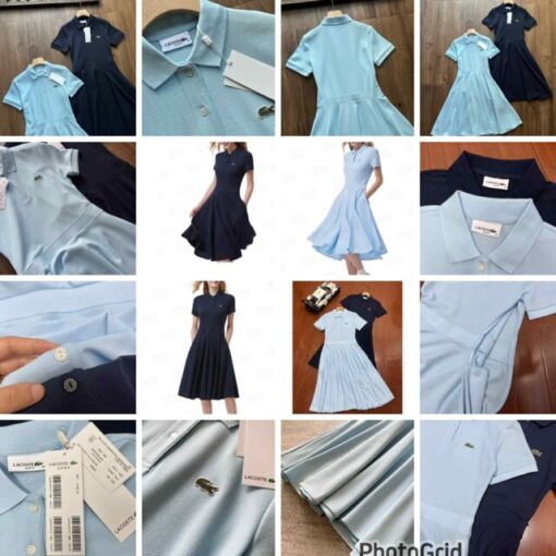 LACOSTE polo half pleated one piece 