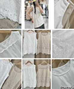 PDD crochet top (white)