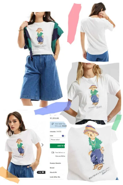 RL bear tee (S1)