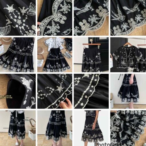 CET Embroidery top + skirt 一套極靚嘅刺繡衫裙♡ - Image 3