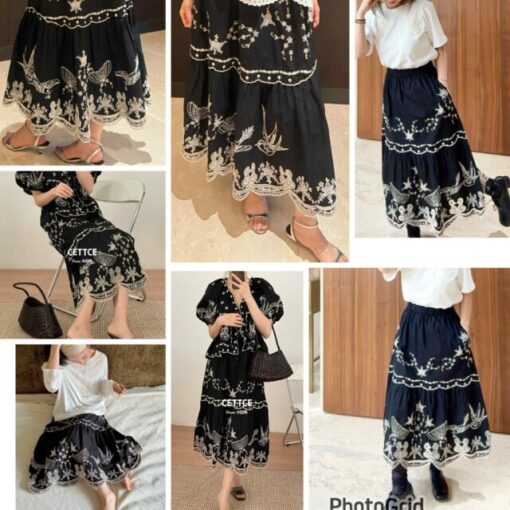 CET Embroidery top + skirt 一套極靚嘅刺繡衫裙♡ - Image 2