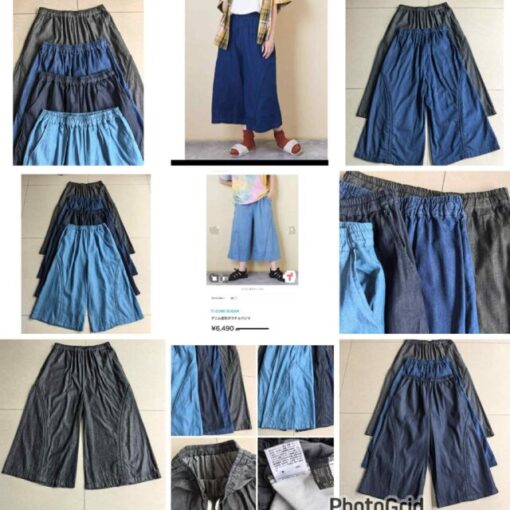 Cube sugar 7分 loose fit pants 
