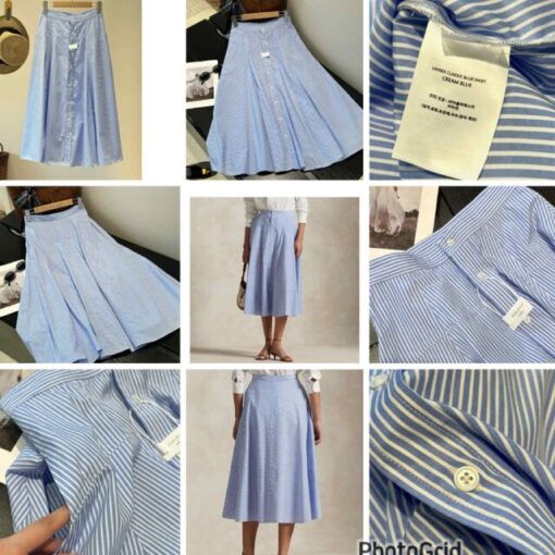 Ralph pockets striped skirt 