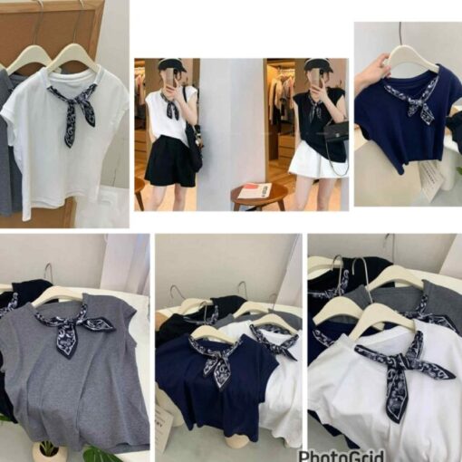 KR Scarf cotton tee
