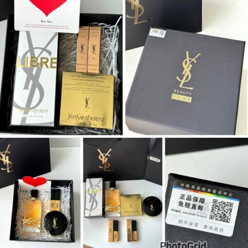 YSL cushion + lipstick + libre perfume set