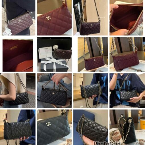 CHA leather 2-way bag 
