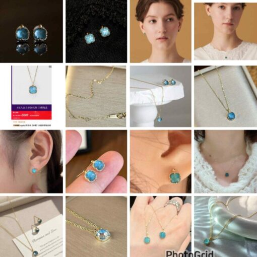 Agete earrings + necklace